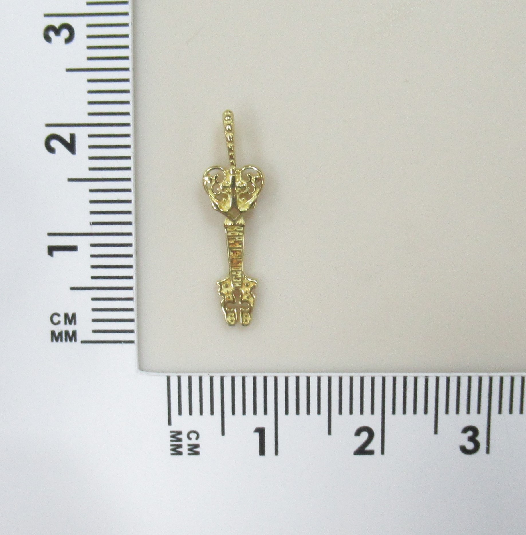 Подвеска из желтого золота "Ключи от Рая"